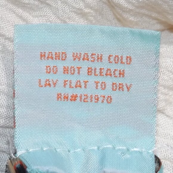 FLYING TOMATO Top, S, Embroidered, Hombre dip dye, Off-white/Red, Short sleeve - Picture 8 of 8